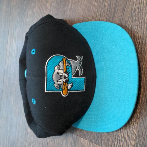 New Era Vintage Portland Seadogs Fitted size 7 5/8 Baseball Cap - Picture 2 of 6